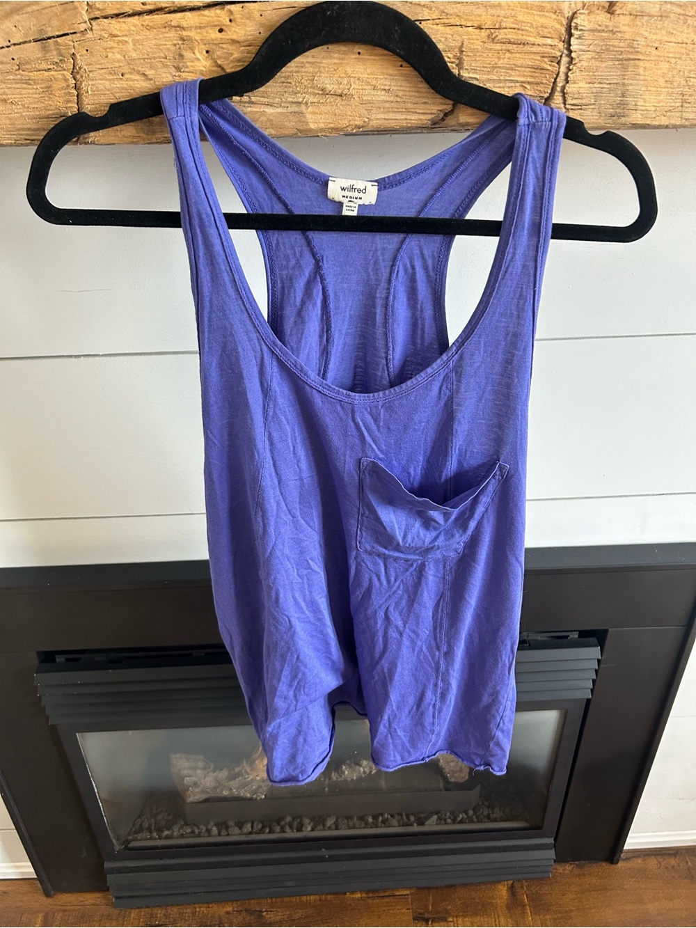 Wilfred Lavender Racerback Tank with Front Pocket